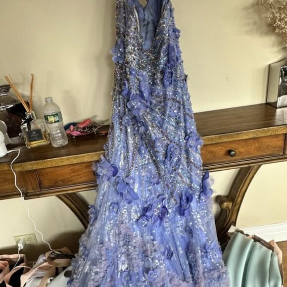 Mac Duggal Couture Cassandra Stone lavender pageant & prom gown - Size 2/4 - Picture 3 of 5